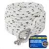 Five Oceans Anchor Line 5/16" x 100', Anchor Rope Line, Marine Premium 3-Strand White Nylon Boat Anchor Rope - Stainless Steel Thimble and Shackle, Ideal for Mooring Anchoring Towing - FO4566-C100 view 1