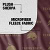 Texas State University Blanket, 50"x60" Logo Pattern Silky Touch Sherpa Back Super Soft Throw Blanket view 4