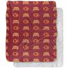 Iowa State University Blanket, 50"x60" Logo Pattern Silky Touch Sherpa Back Super Soft Throw Blanket view 1