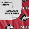 Northern Illinois University Blanket, 50"x60" Logo Pattern Silky Touch Sherpa Back Super Soft Throw Blanket view 4