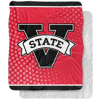 Valdosta State University Blanket, 50"x60" Logo Dots Silky Touch Sherpa Back Super Soft Throw Blanket
