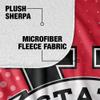 Valdosta State University Blanket, 50"x60" Logo Dots Silky Touch Sherpa Back Super Soft Throw Blanket view 4