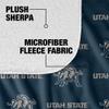 Utah State University Blanket, 50"x60" Logo Pattern Silky Touch Sherpa Back Super Soft Throw Blanket view 4