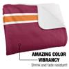 Virginia Tech Blanket, 50"x60" Primary Logo Stripes Silky Touch Sherpa Back Super Soft Throw Blanket view 3