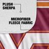 Virginia Tech Blanket, 50"x60" Primary Logo Stripes Silky Touch Sherpa Back Super Soft Throw Blanket view 4