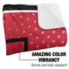 University of Utah Blanket, 50"x60" Logo Dots Silky Touch Sherpa Back Super Soft Throw Blanket view 3