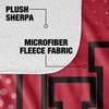 University of Utah Blanket, 50"x60" Logo Dots Silky Touch Sherpa Back Super Soft Throw Blanket view 4