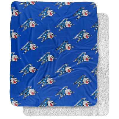 University of North Carolina Asheville Blanket, 50"x60" Logo Pattern Silky Touch Sherpa Back Super Soft Throw Blanket