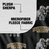 Framingham State University Blanket, 50"x60" Logo Pattern Silky Touch Sherpa Back Super Soft Throw Blanket view 4