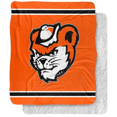 Sam Houston State University Blanket, 50"x60" Primary Logo Stripes Silky Touch Sherpa Back Super Soft Throw Blanket