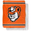 Sam Houston State University Blanket, 50"x60" Primary Logo Stripes Silky Touch Sherpa Back Super Soft Throw Blanket view 1