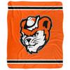 Sam Houston State University Blanket, 50"x60" Primary Logo Stripes Silky Touch Sherpa Back Super Soft Throw Blanket view 2