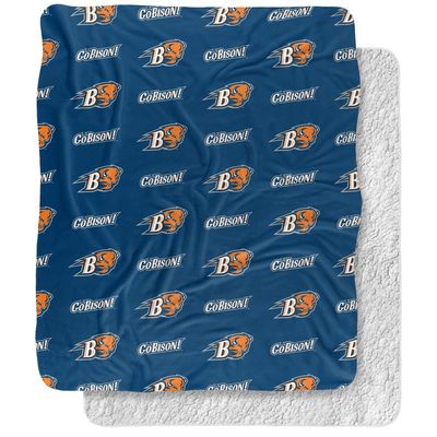 Bucknell University Blanket, 50"x60" Logo Pattern Silky Touch Sherpa Back Super Soft Throw Blanket