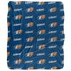 Bucknell University Blanket, 50"x60" Logo Pattern Silky Touch Sherpa Back Super Soft Throw Blanket view 2