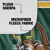 University of Vermont Blanket, 50"x60" Primary Logo Stripes Silky Touch Sherpa Back Super Soft Throw Blanket view 4