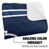 Monmouth University Blanket, 50"x60" Primary Logo Stripes Silky Touch Sherpa Back Super Soft Throw Blanket view 3