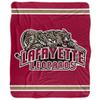 Lafayette College Blanket, 50"x60" Primary Logo Stripes Silky Touch Sherpa Back Super Soft Throw Blanket view 2
