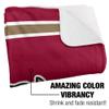 Lafayette College Blanket, 50"x60" Primary Logo Stripes Silky Touch Sherpa Back Super Soft Throw Blanket view 3