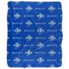 Indiana State University Blanket, 50"x60" Logo Pattern Silky Touch Sherpa Back Super Soft Throw Blanket view 2