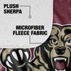 Kutztown University Blanket, 50"x60" Logo Dots Silky Touch Sherpa Back Super Soft Throw Blanket view 4