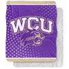 Western Carolina University Blanket, 50"x60" Logo Dots Silky Touch Sherpa Back Super Soft Throw Blanket view 1