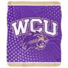 Western Carolina University Blanket, 50"x60" Logo Dots Silky Touch Sherpa Back Super Soft Throw Blanket view 2