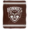 St. Bonaventure University Blanket, 50"x60" Primary Logo Stripes Silky Touch Sherpa Back Super Soft Throw Blanket view 2