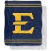 East Tennessee State University Blanket, 50"x60" Primary Logo Stripes Silky Touch Sherpa Back Super Soft Throw Blanket view 1