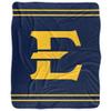 East Tennessee State University Blanket, 50"x60" Primary Logo Stripes Silky Touch Sherpa Back Super Soft Throw Blanket view 2