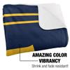 East Tennessee State University Blanket, 50"x60" Primary Logo Stripes Silky Touch Sherpa Back Super Soft Throw Blanket view 3