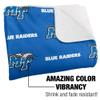 Middle Tennessee State University Blanket, 50"x60" Logo Pattern Silky Touch Sherpa Back Super Soft Throw Blanket view 3