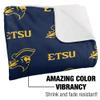 East Tennessee State University Blanket, 50"x60" Logo Pattern Silky Touch Sherpa Back Super Soft Throw Blanket view 3