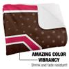 Brown University Blanket, 50"x60" Logo Dots Silky Touch Sherpa Back Super Soft Throw Blanket view 3