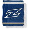 University of Akron Blanket, 50"x60" Primary Logo Stripes Silky Touch Sherpa Back Super Soft Throw Blanket view 1