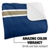 University of Akron Blanket, 50"x60" Primary Logo Stripes Silky Touch Sherpa Back Super Soft Throw Blanket view 3