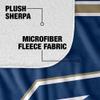 University of Akron Blanket, 50"x60" Primary Logo Stripes Silky Touch Sherpa Back Super Soft Throw Blanket view 4