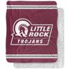 University of Arkansas at Little Rock Blanket, 50"x60" Primary Logo Stripes Silky Touch Sherpa Back Super Soft Throw Blanket view 1