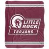 University of Arkansas at Little Rock Blanket, 50"x60" Primary Logo Stripes Silky Touch Sherpa Back Super Soft Throw Blanket view 2