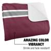 University of Arkansas at Little Rock Blanket, 50"x60" Primary Logo Stripes Silky Touch Sherpa Back Super Soft Throw Blanket view 3