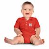 Little King NCAA Short Sleeve Polo Bodysuit Romper-Nebraska-Red-2T view 1
