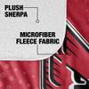 Ball State University Blanket, 50"x60" Logo Dots Silky Touch Sherpa Back Super Soft Throw Blanket view 4