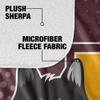 Loyola University Chicago Blanket, 50"x60" Logo Dots Silky Touch Sherpa Back Super Soft Throw Blanket view 4