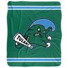 Tulane University Blanket, 50"x60" Primary Logo Stripes Silky Touch Sherpa Back Super Soft Throw Blanket view 2