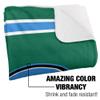 Tulane University Blanket, 50"x60" Primary Logo Stripes Silky Touch Sherpa Back Super Soft Throw Blanket view 3