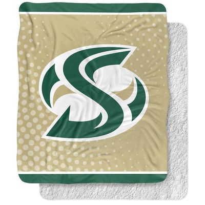 Sacramento State University Blanket, 50"x60" Logo Dots Silky Touch Sherpa Back Super Soft Throw Blanket