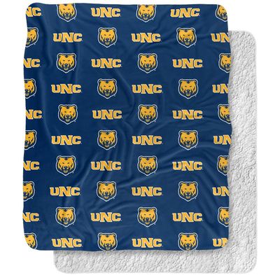 University of Northern Colorado Blanket, 50"x60" Logo Pattern Silky Touch Sherpa Back Super Soft Throw Blanket