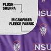 Northwestern State University Blanket, 50"x60" Logo Pattern Silky Touch Sherpa Back Super Soft Throw Blanket view 4