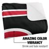 University of Nebraska at Omaha Blanket, 50"x60" Primary Logo Stripes Silky Touch Sherpa Back Super Soft Throw Blanket view 3
