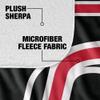 University of Nebraska at Omaha Blanket, 50"x60" Primary Logo Stripes Silky Touch Sherpa Back Super Soft Throw Blanket view 4