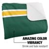 North Dakota State University Blanket, 50"x60" Primary Logo Stripes Silky Touch Sherpa Back Super Soft Throw Blanket view 3